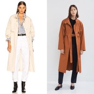 ISABEL MARANT Jaci Cotton Trench Coat